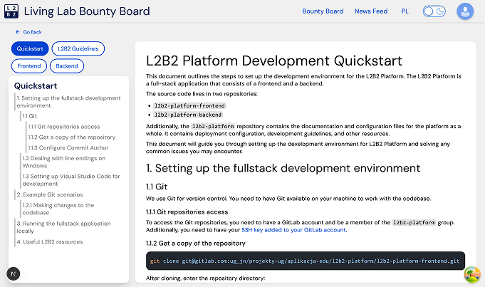 Coding standards documentation